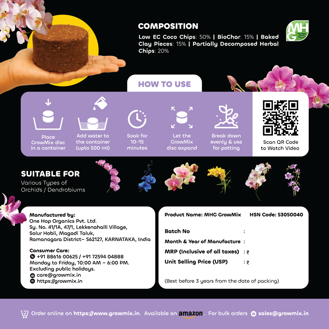 GrowMix-For Orchids / Dendrobiums