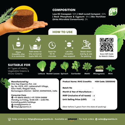 GrowMix-For Herbs and Greens